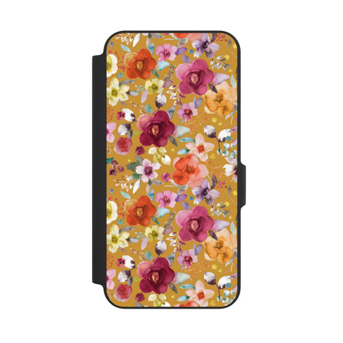 Samsung Galaxy A27 5G NIVOflip Bouquets de fleurs printanières moutarde