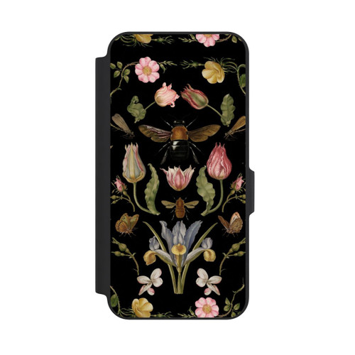 Samsung Galaxy A27 5G NIVOflip Wildblumen und Biene Schwarz