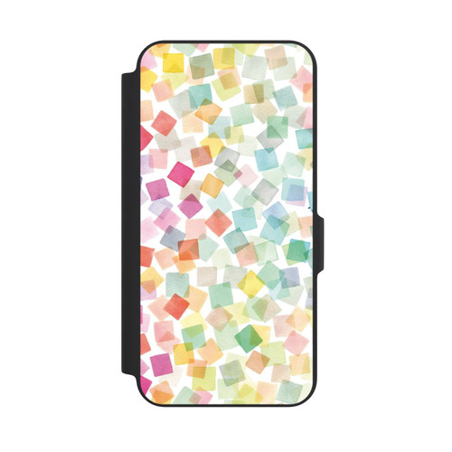 Samsung Galaxy A27 5G NIVOflip Confettis Plaids Géométriques Arc-en-ciel
