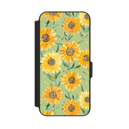 Samsung Galaxy A27 5G NIVOflip Sonnenblumen grün