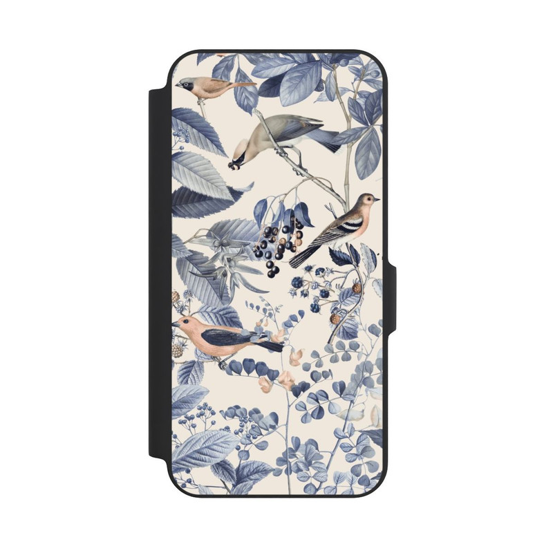 Galaxy A27 5G NIVOflip Vögel und Beeren in Beige