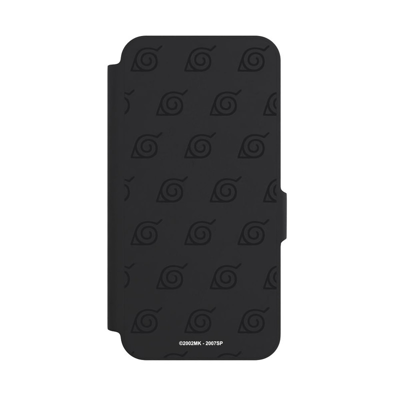 Galaxy A27 5G NIVOflip Konoha Pattern Noir sur Fond Transparent