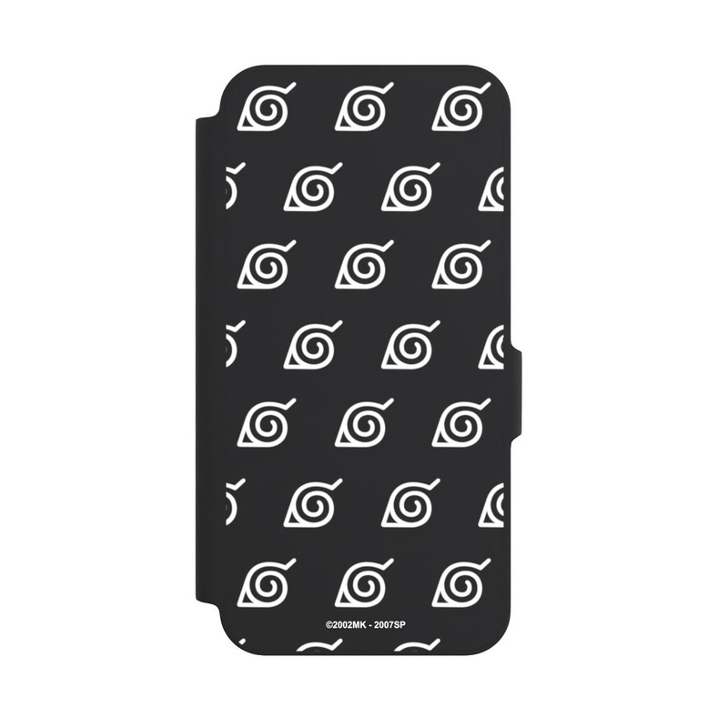 Galaxy A27 5G NIVOflip Konoha Pattern Blanc sur Fond Transparent