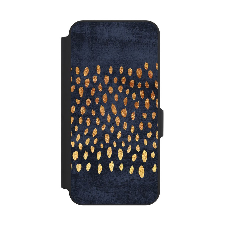 Galaxy A27 5G NIVOflip Muster Gold und Marine