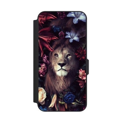 Samsung Galaxy A27 5G NIVOflip Löwe Blumenrahmen