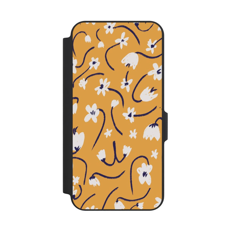 Galaxy A27 5G NIVOflip Kleine Blumen Muster Gelb