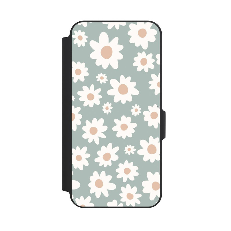 Galaxy A27 5G NIVOflip Gänseblümchen Muster grün