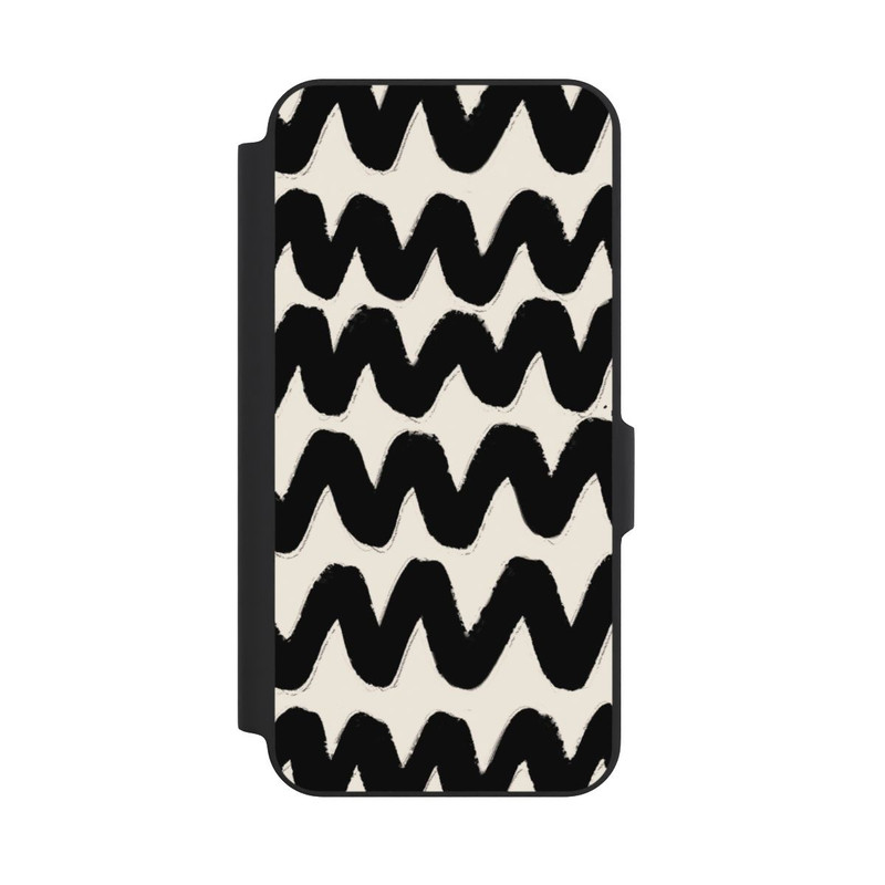 Galaxy A27 5G NIVOflip Vagues Noires Pattern