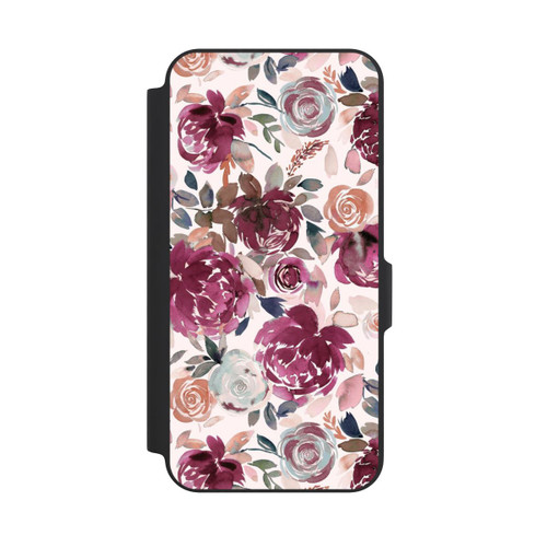 Samsung Galaxy A27 5G NIVOflip Pivoines et roses d'automne Rose