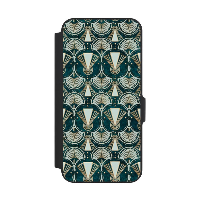 Galaxy A27 5G NIVOflip Art Deco Green Pattern