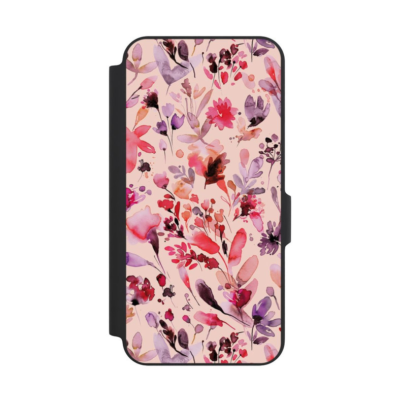 Galaxy A27 5G NIVOflip Künstlerische Blumen Viva Magenta