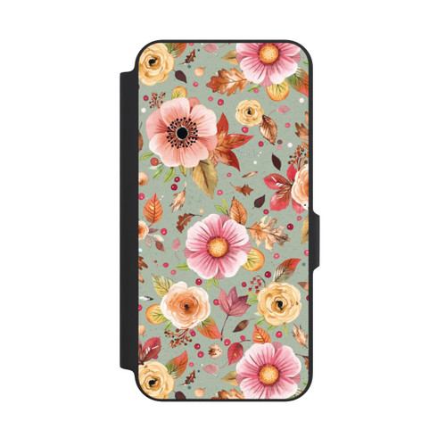 Samsung Galaxy A27 5G NIVOflip Fleurs d'automne Vert tendre