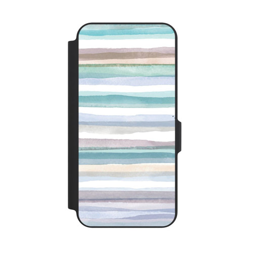 Samsung Galaxy A27 5G NIVOflip Pastellfarbene Streifen Blau