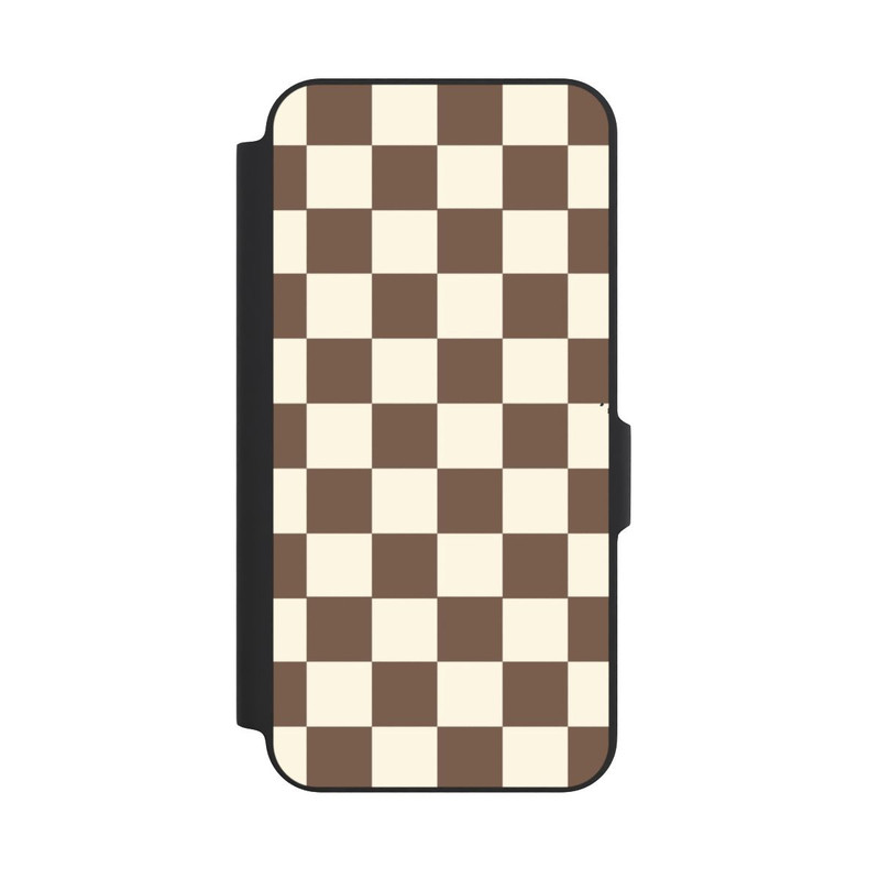 Galaxy A27 5G NIVOflip Checkerboard brown