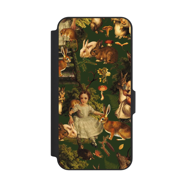 Galaxy A27 5G NIVOflip Fille et animaux dans la forêt