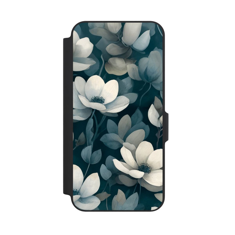 Galaxy A27 5G NIVOflip Negative Flower Petrol White with AI