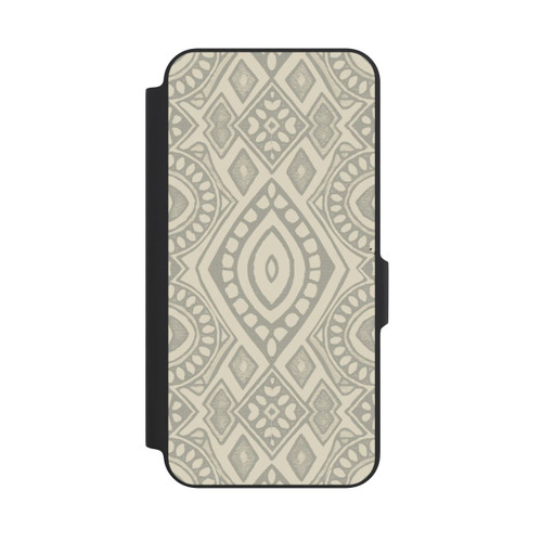 Samsung Galaxy A27 5G NIVOflip Boho Geometric Mosaic Pattern Neutral Grey and Beige