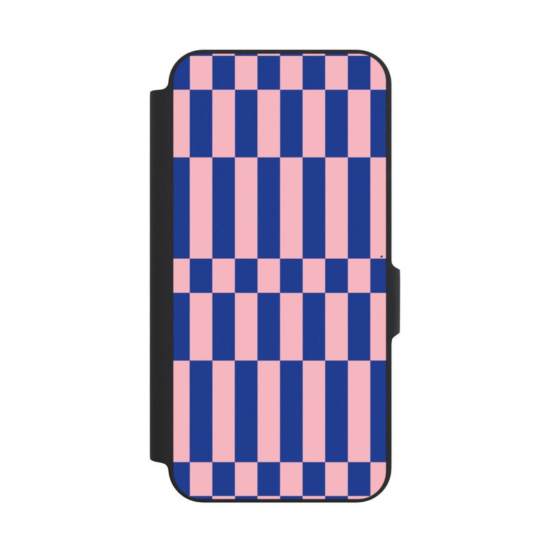 Galaxy A27 5G NIVOflip Checked Abstract Bold Electric Blue and Pink Color Block