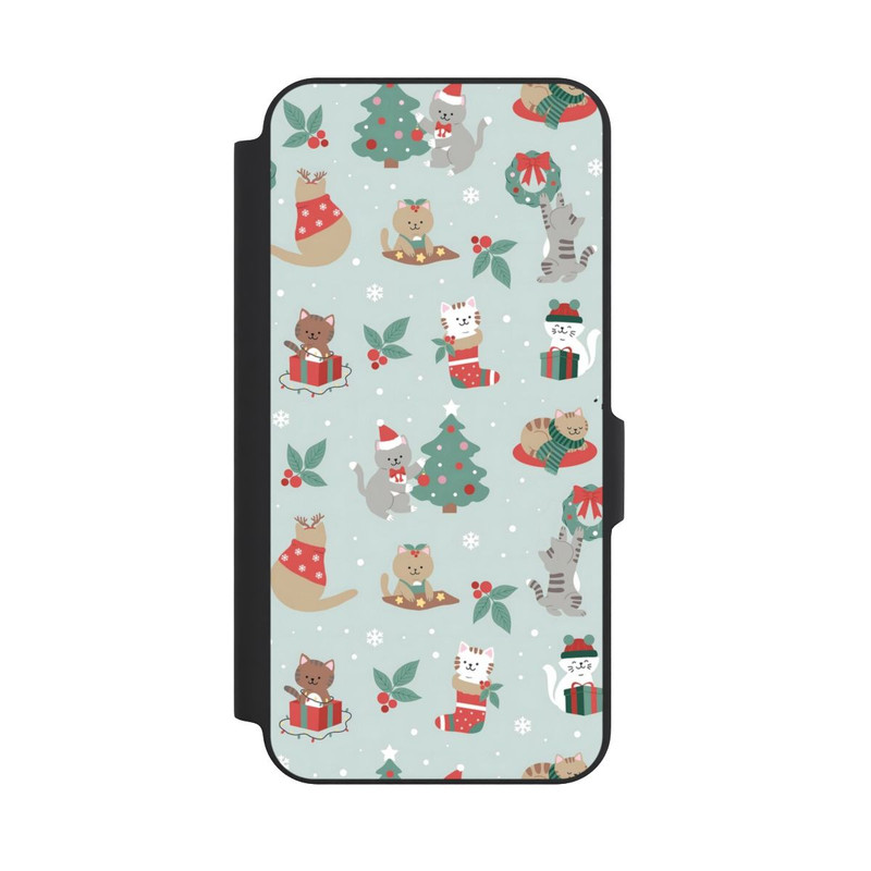 Galaxy A27 5G NIVOflip festliche Katzen im Winterwunderland