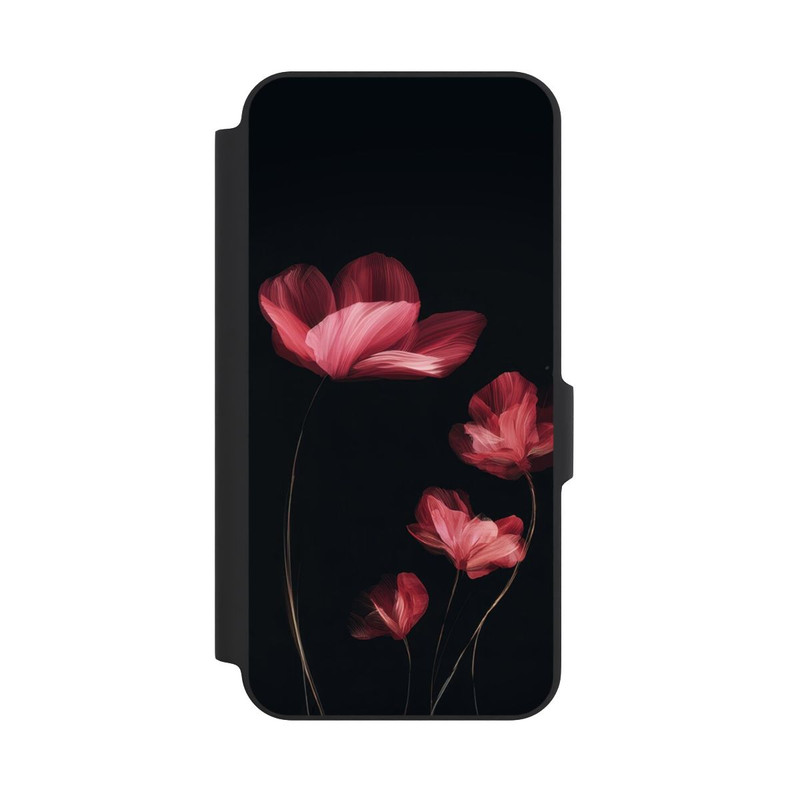 Galaxy A27 5G NIVOflip Fleurs Bordeaux Noires