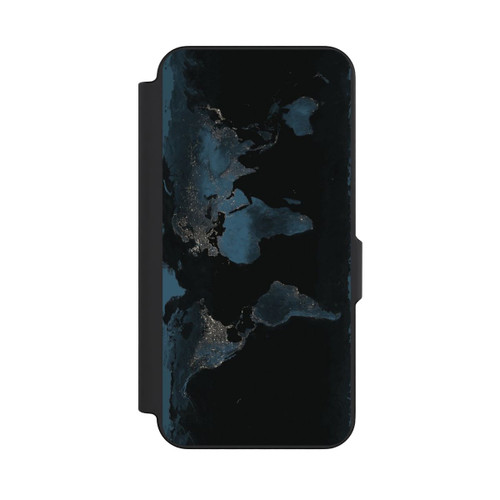 Samsung Galaxy S26 FE NIVOflip Carte du Monde Nuit