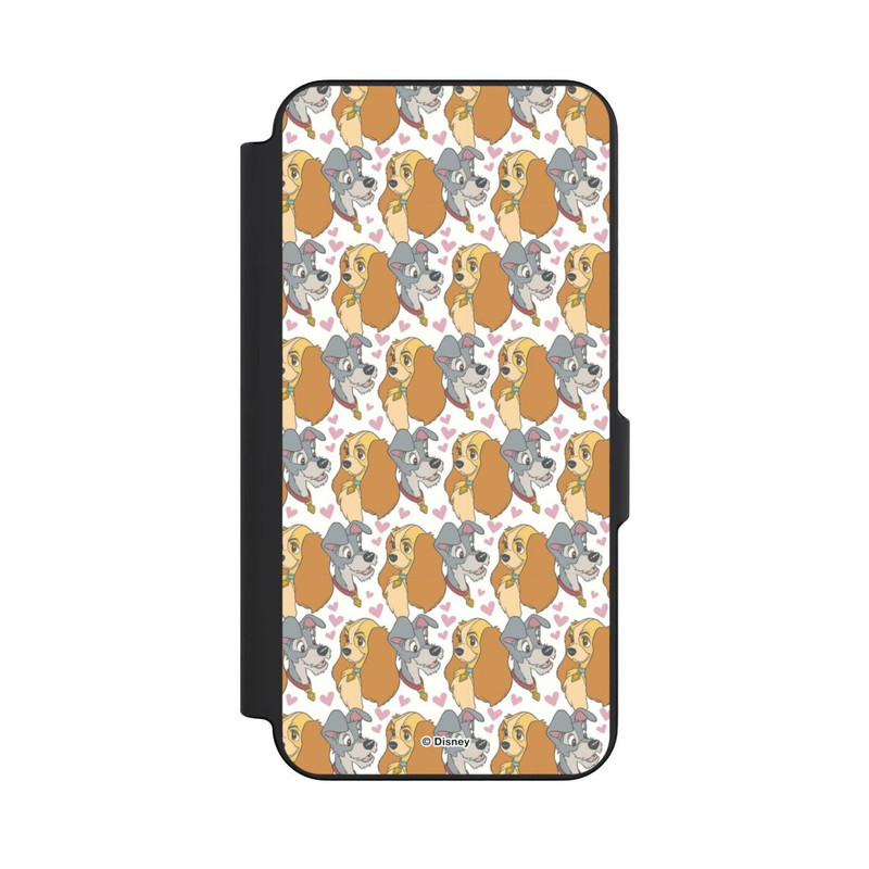 Galaxy S26 FE NIVOflip Susi und Strolch Muster Herzen