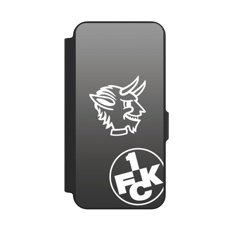 Galaxy S26 FE NIVOflip Teufelskopf FCK auf Schwarz