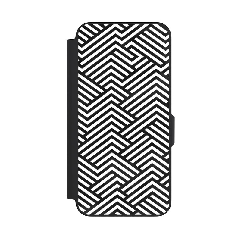 Galaxy S26 FE NIVOflip Schwarz und Weiß ZigZag