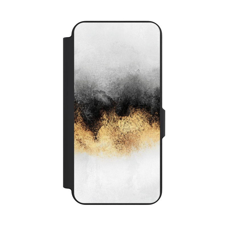 Galaxy S26 FE NIVOflip Grauer Himmelstaub Golddruck