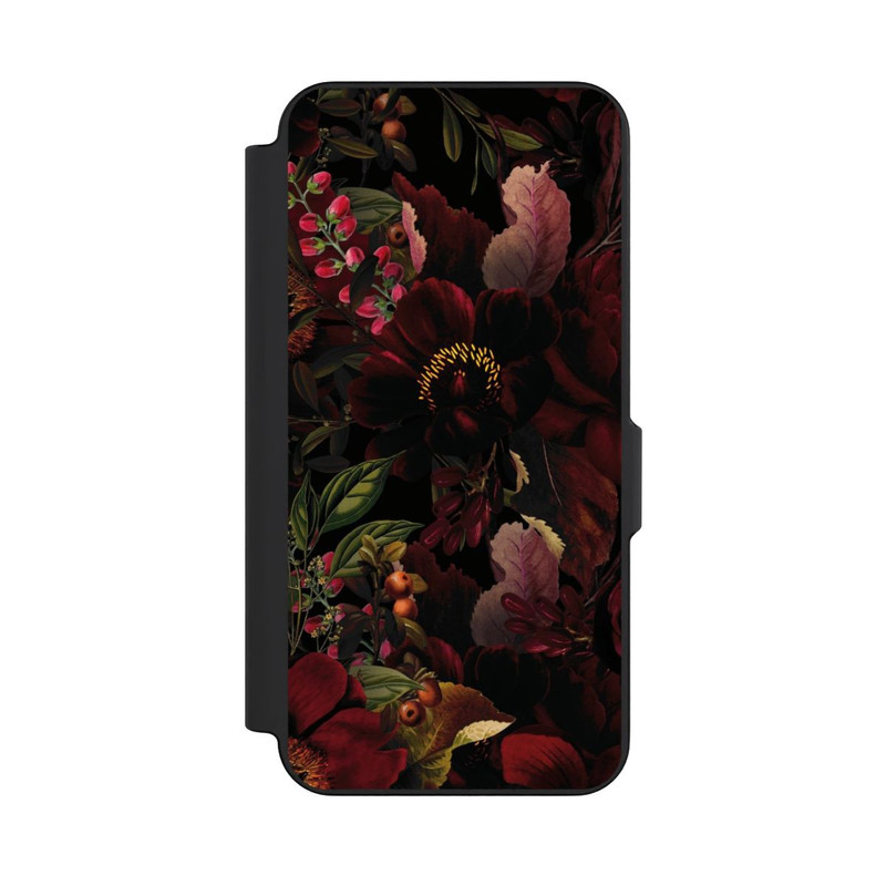 Galaxy S26 FE NIVOflip Dunkle Rote Vintage Barock Rosen