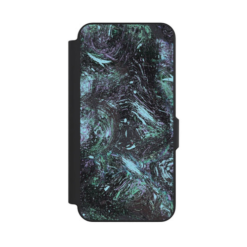 Samsung Galaxy S26 FE NIVOflip Abstrakt tropfender Staub lila