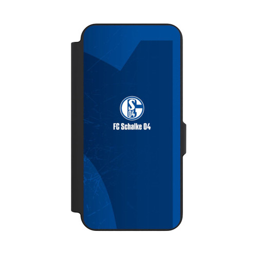 Samsung Galaxy S26 FE NIVOflip Schalke 04 Blauer Hintergrund Mit Logo