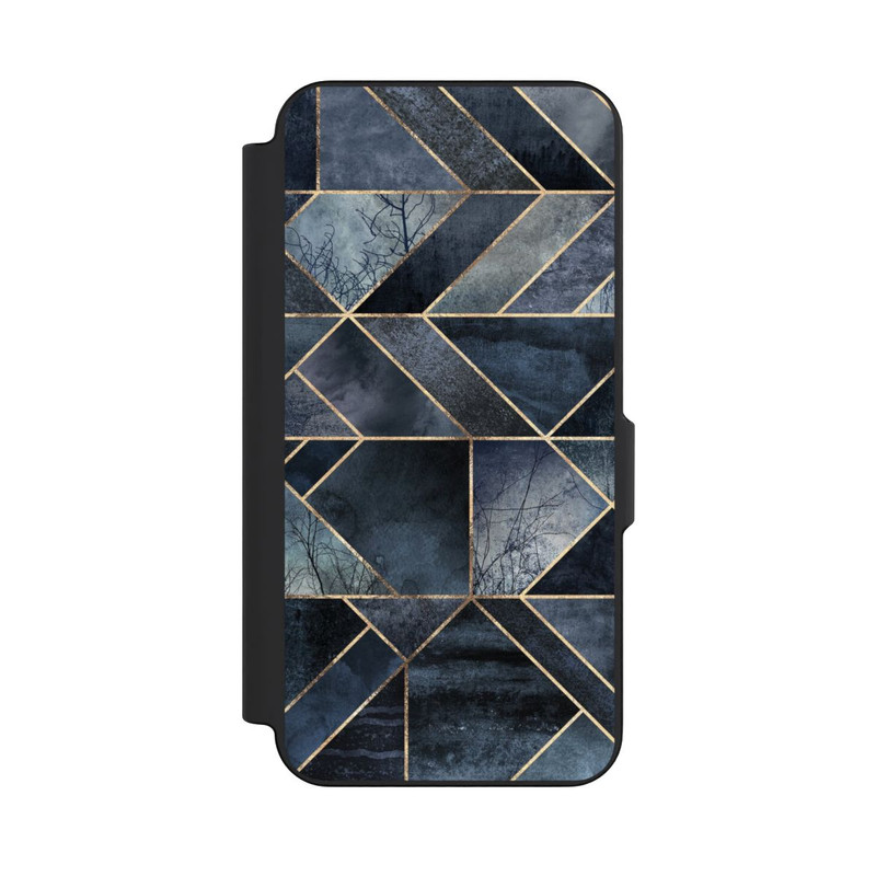 Galaxy S26 FE NIVOflip Abstraktes Natur-Dunkelblau