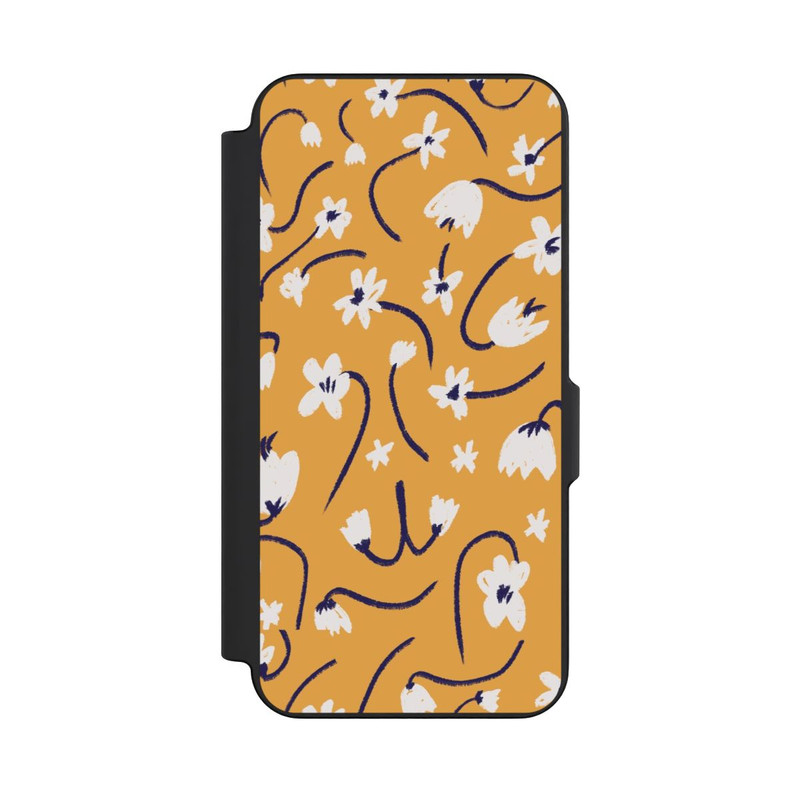 Galaxy S26 FE NIVOflip Kleine Blumen Muster Gelb