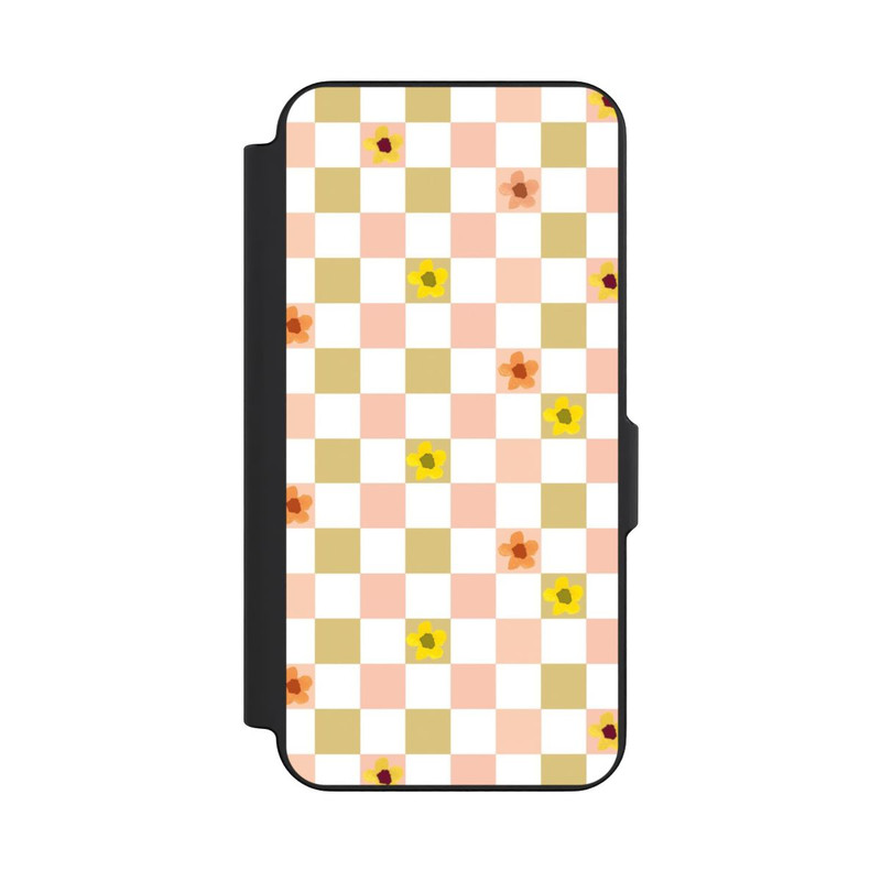 Galaxy S26 FE NIVOflip Kariert nostalgische Pastellblumen