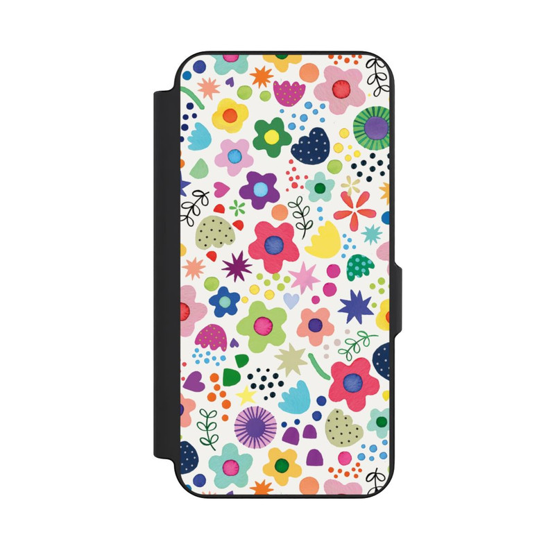 Galaxy S26 FE NIVOflip Psychedelische Blumen bunt
