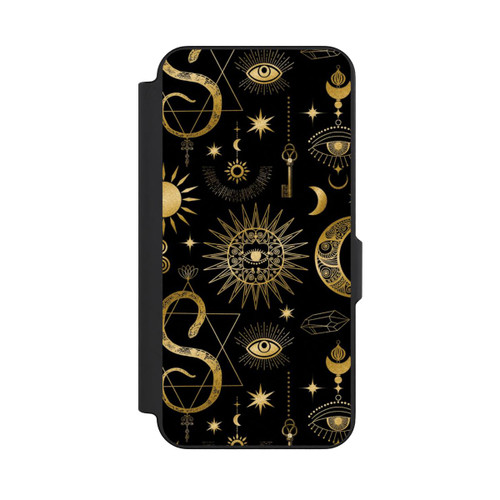 Samsung Galaxy S26 FE NIVOflip Soleil et Lune Célestes Steampunk