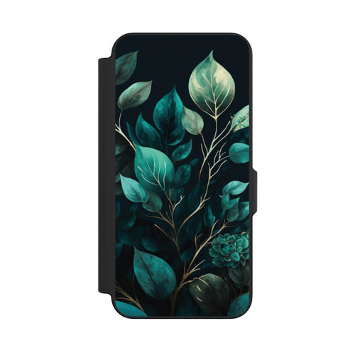 Samsung Galaxy S26 FE NIVOflip Eucalyptus Fond Sombre avec IA