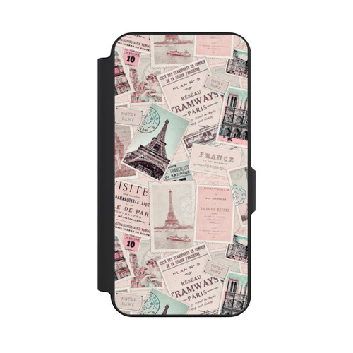 Samsung Galaxy S26 FE NIVOflip Vintage Paris Postcards Pattern