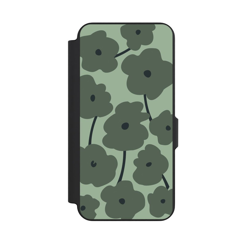 Galaxy S26 FE NIVOflip Fleurs Minimalistes Vertes