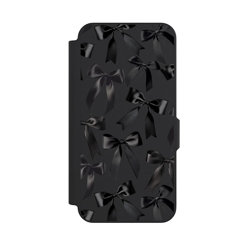 Galaxy S26 FE NIVOflip Schwarze Satinschleifen