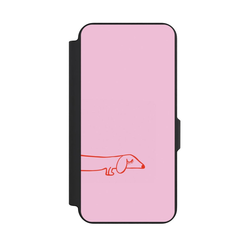 Galaxy S26 FE NIVOflip Dachshund Illustration Pink