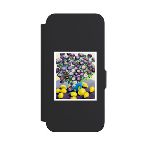 Samsung Galaxy S26 FE NIVOflip Purple Asters and Lemons by Christopher Ryland