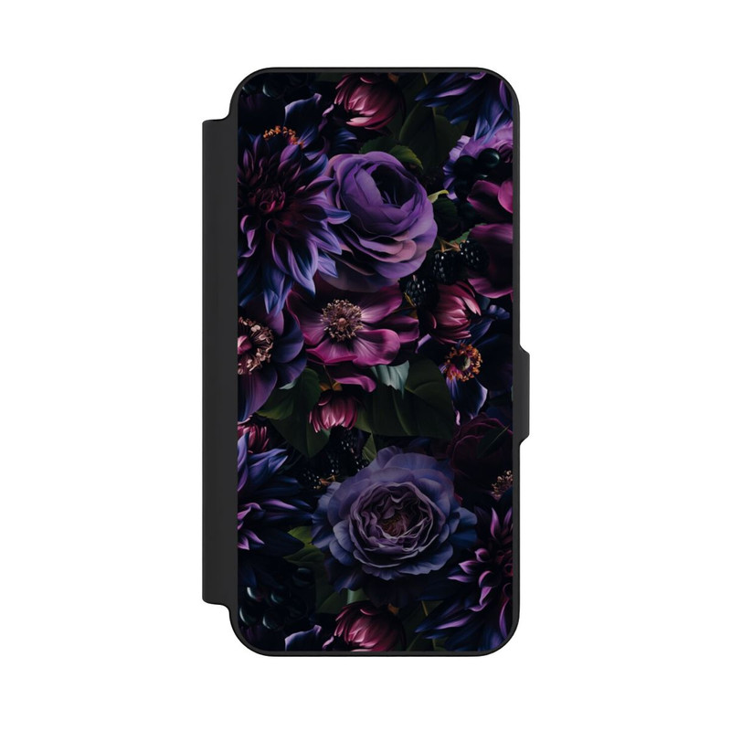 Galaxy S26 FE NIVOflip Dark Purple Flowers