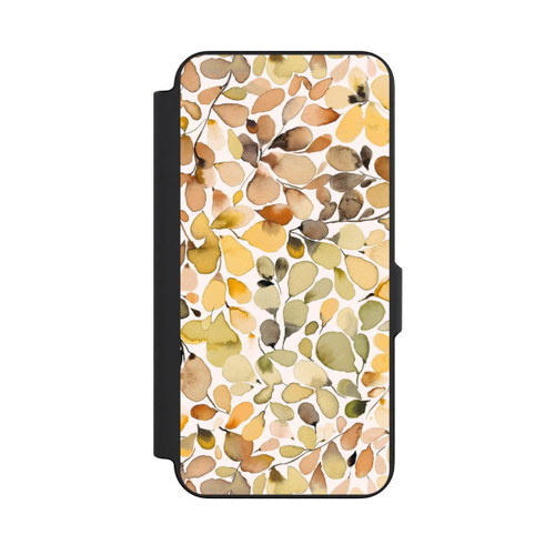 Samsung Galaxy S26 FE NIVOflip Eukalyptus Aquarellblätter Braun Herbst