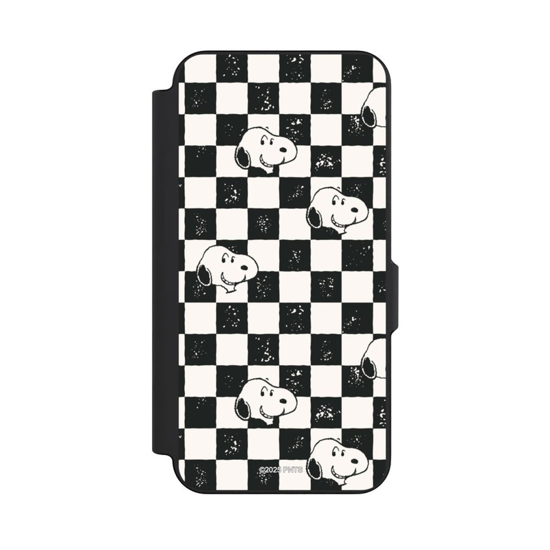 Galaxy S26 FE NIVOflip Snoopy Heads Checked Pattern