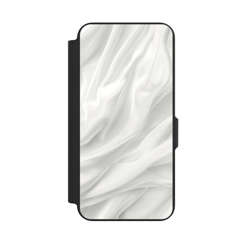 Samsung Galaxy S26 FE NIVOflip Texture Lisse Satinée Blanche avec IA