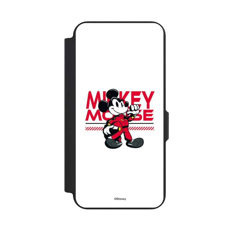 Galaxy S26 FE NIVOflip Micky Maus Rennfahrer Weiß