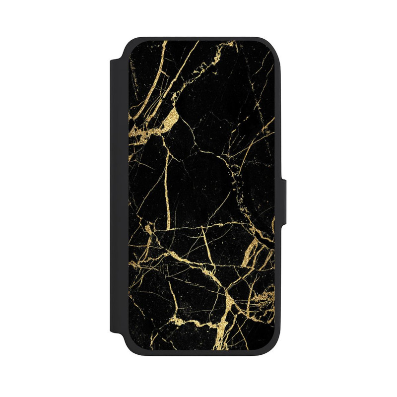 Galaxy A18 5G NIVOflip Schwarzgoldener Marmor-Look