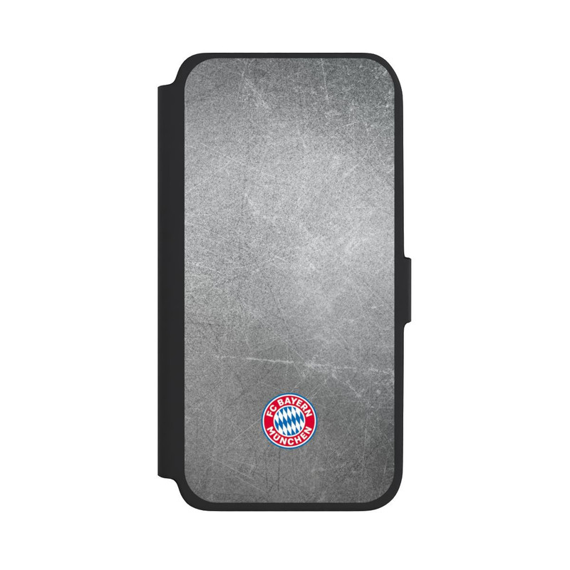 Galaxy A18 5G NIVOflip Klassisches FCB Logo Klein - Bunt auf Metalllook